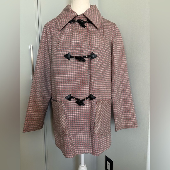 Niccolini Jackets & Blazers - Vintage Plaid Niccolini Toggle Women's Coat